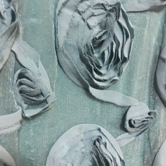 Anthropologie Teal Rosette Tank, Small - Picture 7 of 7